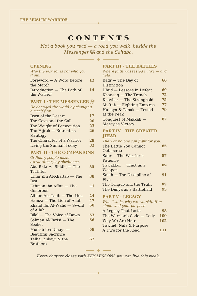 Table of Contents